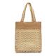 Contrast Color Summer Shoulder Beach Bag Straw Woven Tote style