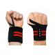 Custom Logo Sports Protective Gear Nylon Webbing Weight Lifting Wrist Wraps