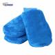 28x18cm 86g Blue Fleece Super Water Absorbent Car Cleaning Microfiber Gloves