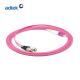 OM4 Violet Patch Cord LC-FC Multimode Duplex Fiber Optic Patch Cord PVC / LSZH 2.0mm