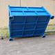 Warehouse Blue Zinc Plated 1000KGS Metal Foldable Container