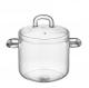 Customized 700ml Handmade Borosilicate Saucepan Glass Pot