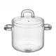 Customized 700ml Handmade Borosilicate Saucepan Glass Pot