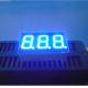 0.36 Inch Numeric LED Display , Blue 3 dight 7 Segment Led Display 80mcd - 100mcd
