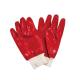 CE EN 388 Industrial PVC Fully Coated Safety Working Gloves for Construction Projects