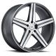 5*114.3 gray machine face customs 1 piece forged alloy wheel rim for Lexus