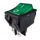 High Quality R5 Green Illuminated Rocker Switch, 32*25mm, 20A 125V, ON-OFF, 10,000 cycles