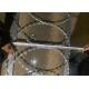 500mm Coil Diameter Flat Rape Coils Razor Wire To Security Fence