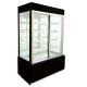 Curved Glass Door With 3 Shelf Cake Display Showcase For  Snack In Bakery Shop
