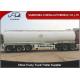 Oil Tanker Trailer With Lifting Front Axle , Tanker Truck Trailer  Q345 Carbon Steel