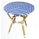 Outdoor table and chair set rattan garden furniture set dining table waterproof hotel resort beach table---7002