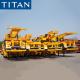 TITAN Most Popular 3 Axles 40ft Skeletal Semi Trailer for Container Transportation