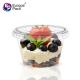 Factory direct 120ml PET plastic pudding jelly cup with flat lid