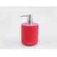 Fashion Fuchsia And Pink Poly Resin Foaming Soap Dispenser