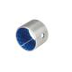 Metal-Polymer Plain Bearings Oil/Grease Lubricated Bushing With Blue POM Coated Self Lubricating Bearing