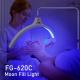 6000lm Half Moon Led Lash Light Infrared Emission Tube Facial Beauty Fill Lamp For Makeup Artist