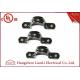 ISO9001 Electro Galvanized EMT Straps Clamps with Two Hole , 3/4 1 Up to 4