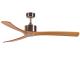 3 ABS Blades Wooden Ceiling Fan With Light And Remote Control