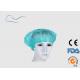 10 / 12G PP Disposable Head Cap For Clinic Blue / White / Green Color