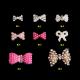 Hot NEW Wholesale nail art Jewelry 3D Bows Alloy Nail Art Jewelry Number ML1-8