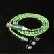 LED 3 In 1 Cable Quick Led Magnetic Charging Cable For Micro Type Phone
