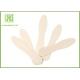 Biodegradable Flat Edge Personalized Wooden Ice Cream Spoons Eco - Friendly