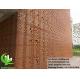 Perforated metal cladding design aluminium facades for building decoration architectural