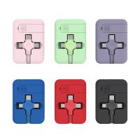 3 In 1 high speed Retractable Data Cable TPE ABS Silicone Material