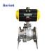 XinYi aluminium alloy double acting pneumatic actuator flange ball valve pneumatic control valve dn80