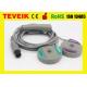 Goldway Patient Monitor 3 In 1 Fetal Transducer With Gray TPU Cable Round 6pin