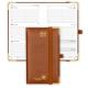 Executive 12 Month Small Academic Planner Brown Vertical Layout
