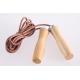Leather Speed Bearing Jump Rope with red beech Wooden Handle