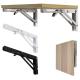 Triangle Adjustable Table Bench Support Folding Brackets for 90 Degree Wall Mounting