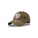 6 Panel Army Green Fitted Baseball Caps , Light Weight Cool Polo Baseball Cap