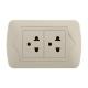 American Standard 2 Gang Socket Twin Switched Socket Outlet Long Usage Life