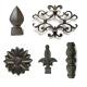 Forged Wrought Iron Ornaments Corrosion Resistance , Fence Cast Iron Items