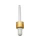 White Silicone Nipple 18 410 Gold Aluminum Dropper