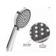 High Pressure ABS Double Boost Pressure Handheld ShowerHead with Hose Chrome Polished