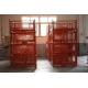 Red Silver Logistic Transportation 1200KG 0.51m3 Wire Mesh Cage