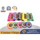 760 Piece Customized Clay Chip Set For Texas Table Game  Anti-Counterfeiting Chip