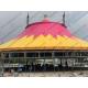 Special Customized PVC Event Tent , Red And Yellow PVC Tarp Tent Roof Cover With Chairs