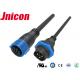 Three Pin Power High Current Waterproof Connectors Molded Cable IP67 For Electric Equipments