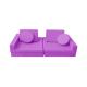 Toddler To Teen Playscape Couch 10PCS Micro-Suede Half Cylinder Playroom Sofa