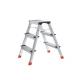 Wide Top  Aluminum Platform Step Ladder 2x3 Steps Stable Performance