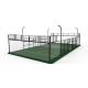200 Sqm Thickness 12mm Padel Tennis Court With Q235 Steel Square Tube