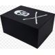 Logo Printing Black Color Corrugated Cardboard Box Packaging For Textile Shoes
