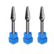 Single Double Cut Tungsten Carbide Rotary Bits 3mm Wood Sphere Concave Cutter