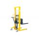Compact 1.5 Ton Straddle Lift Truck 1500mm Lifting Height With Nylon Wheels