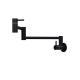 Solid Stainless Steel 304/316 Material Deck Mounted Nano Black Double Handle Flexible Kitchen Faucet For Pot Filler