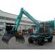 Grab Cotton Equipment Wheel Excavator With Cotton Grapple 1900mm Arm Length